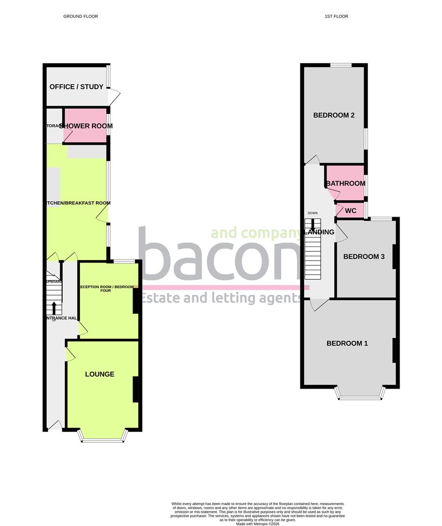 Floor Plan | House - Mid Terrace | Tarring Road, Worthing, BN11 | For Sale